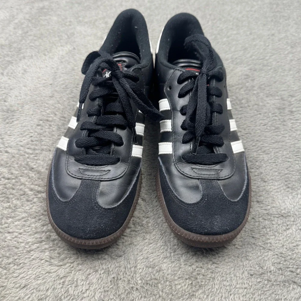 Adidas Samba Classic Sneakers Mens 6 Black White Excellent 036516 Leather Gum